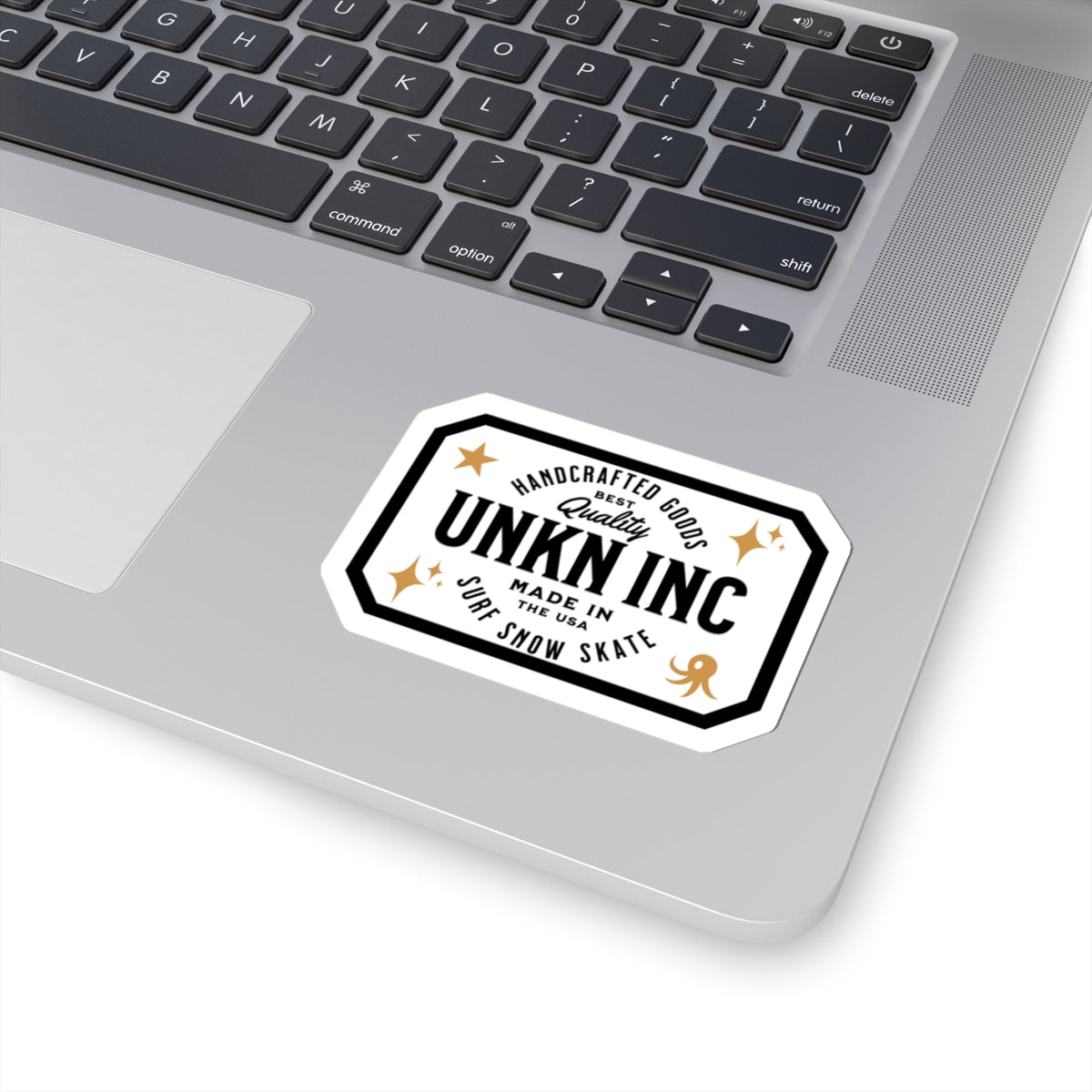 Vintage Logo Kiss-Cut Sticker — UNKN INC Handcrafted Goods (Surf Snow Skate)