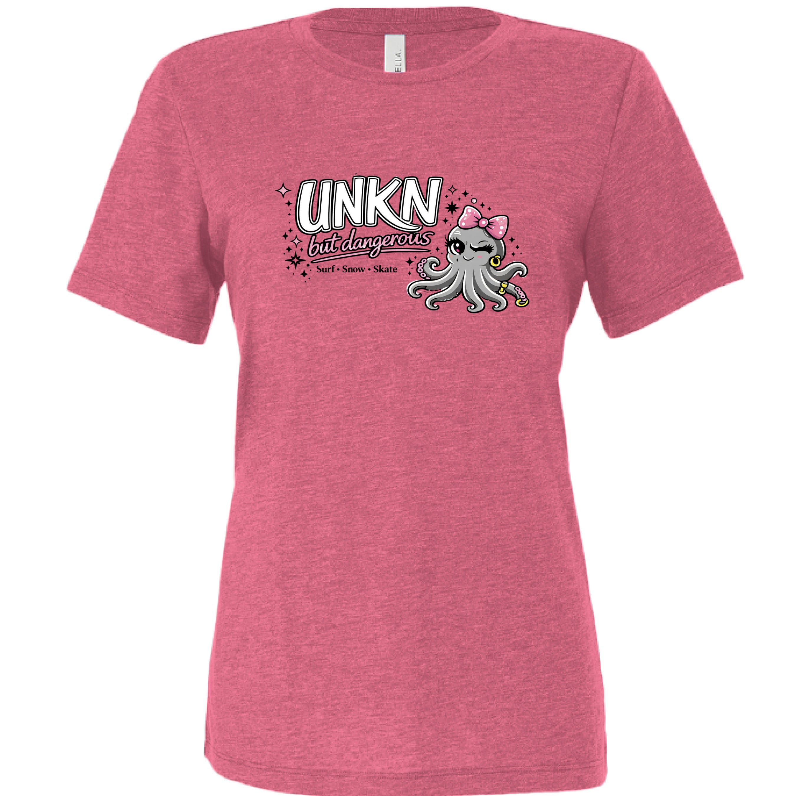 Char Pink Triblend - FRONT