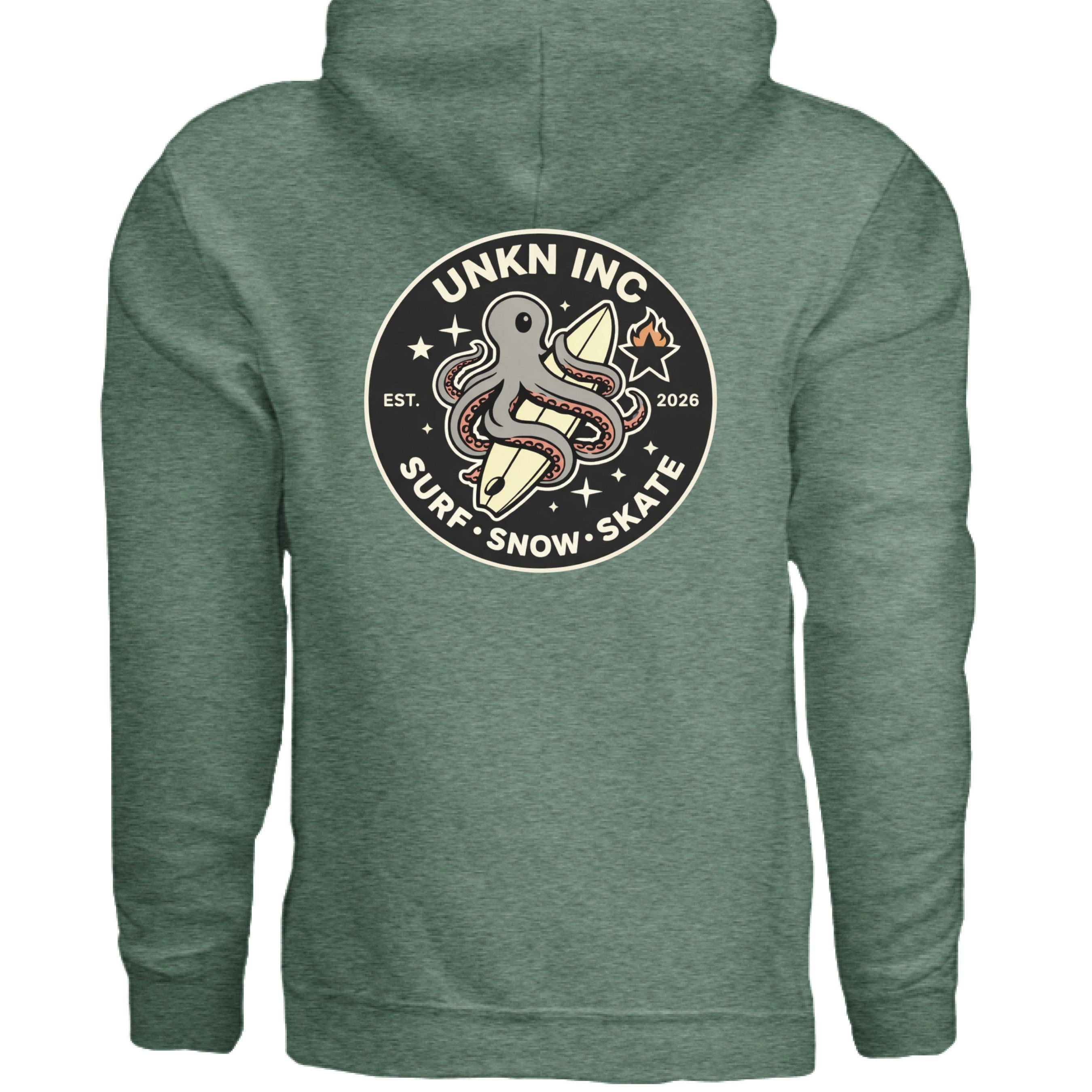 Heather Sport Dark Green - BACK
